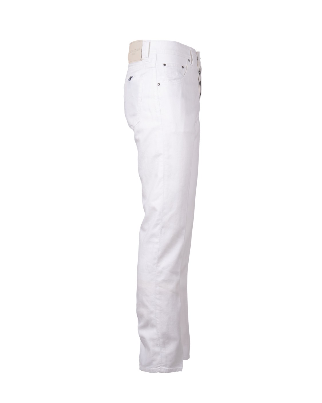 shop JACOB COHEN  Jeans: Jacob Cohen jeans in misto lino.
Modello a cinque tasche con logo ricamato sul taschino.
Passanti al punto vita.
Chiusura con bottone e zip.
Patta interna ricamata con nome del pantalone e citazione del fondatore.
Composizione: 69% Cotone, 29% Lino, 2% Elastan.
Made in Italy.. QE015 036 S4002-A00 number 1274430